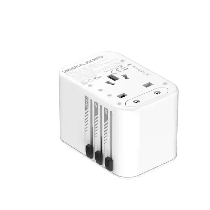 LDNIO Z9 Travel Converter Adapter Universal GaN 20W PD + QC3.0 3 USB Ports Fast Charging US/UK/EU/AU Sockets and Plugs